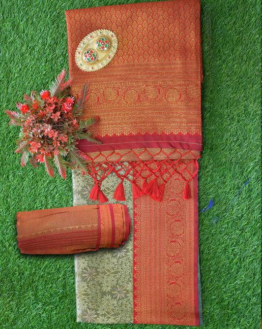Designer soft silk Velmayil Silks