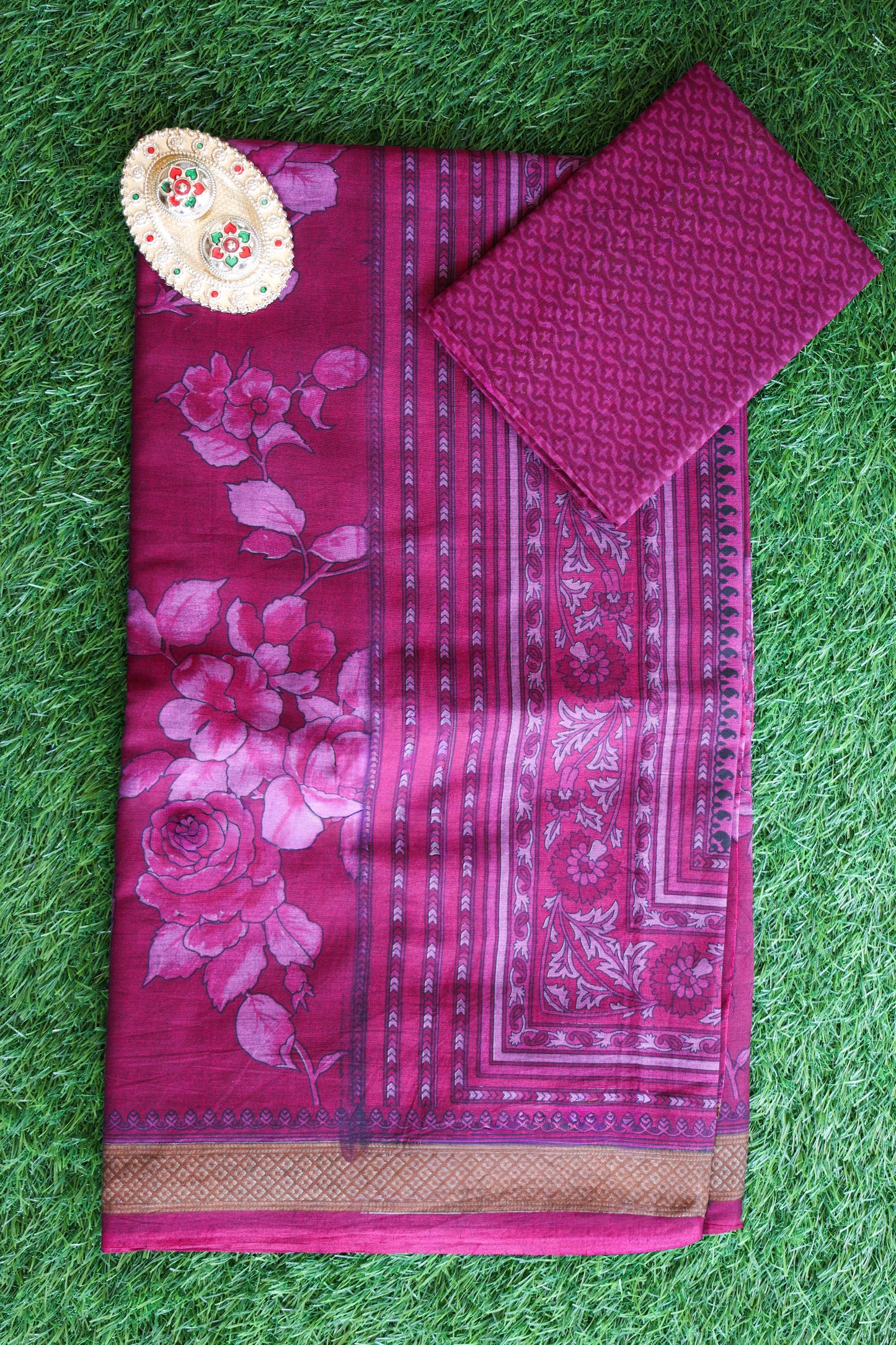 Go green pure cotton Velmayil Silks