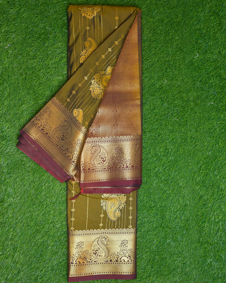 kanchi semi silk mango deigne Velmayil Silks