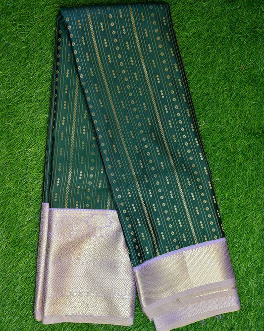 Kanchipuram semi silk vaira oosi designs Velmayil Silks