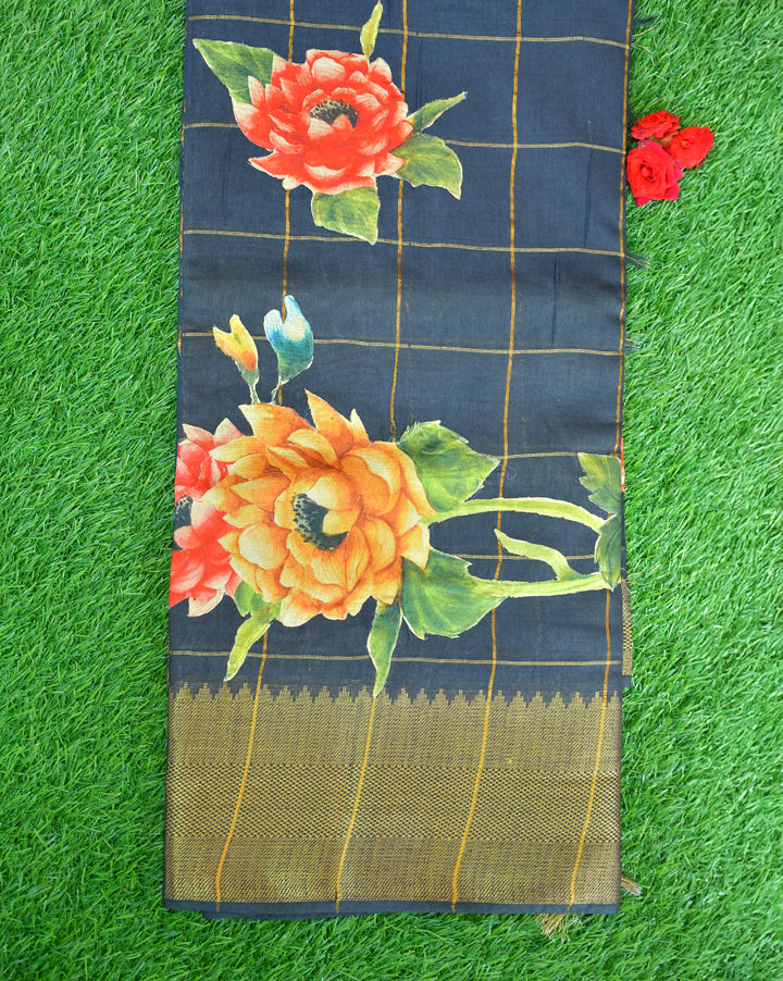 Cotton patch work sarees