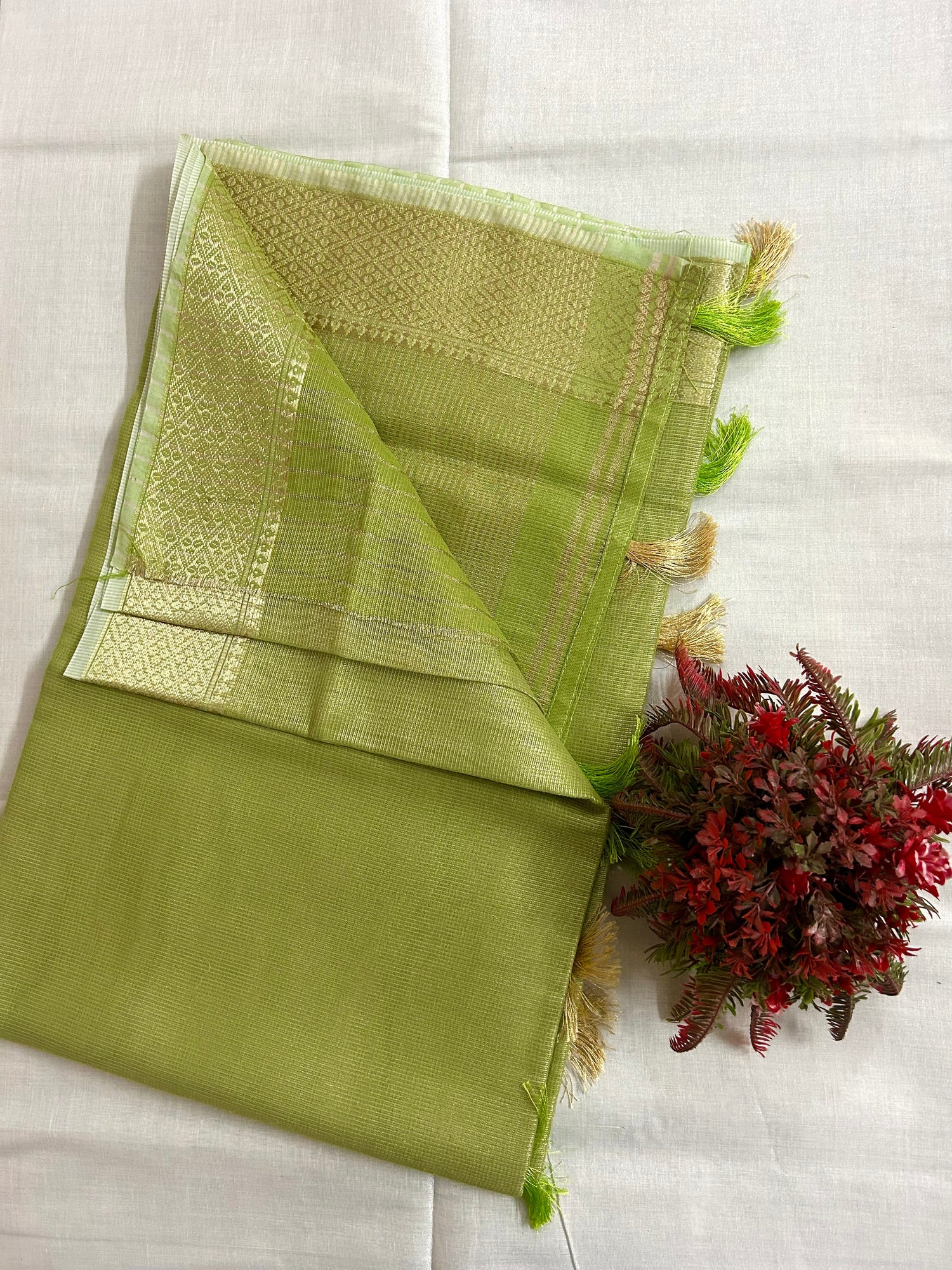 Tissue cotton sarees