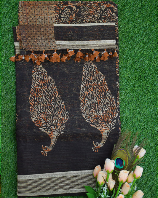 peacock design sarees