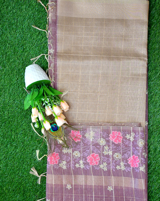 Cotton tissue embroidery work