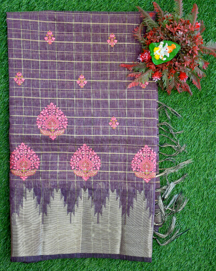 Cotton tissue embroidery work