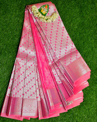 Pink with silver