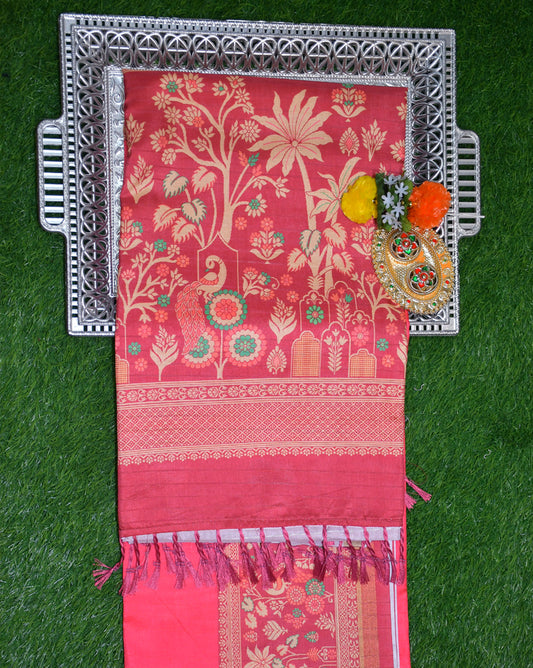 Semi Tussar silk saree