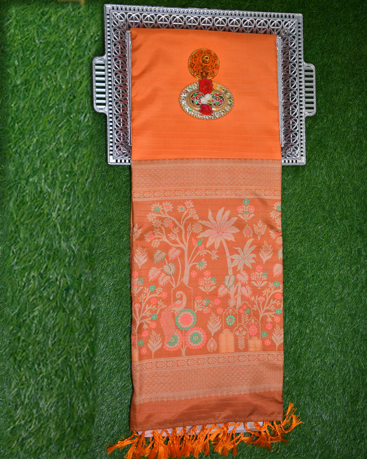 Semi Tussar silk saree Velmayil Silks