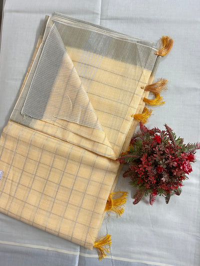 light yellow with silver