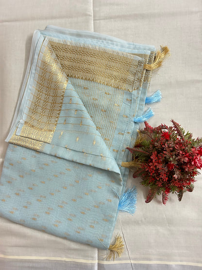Linen cotton saree