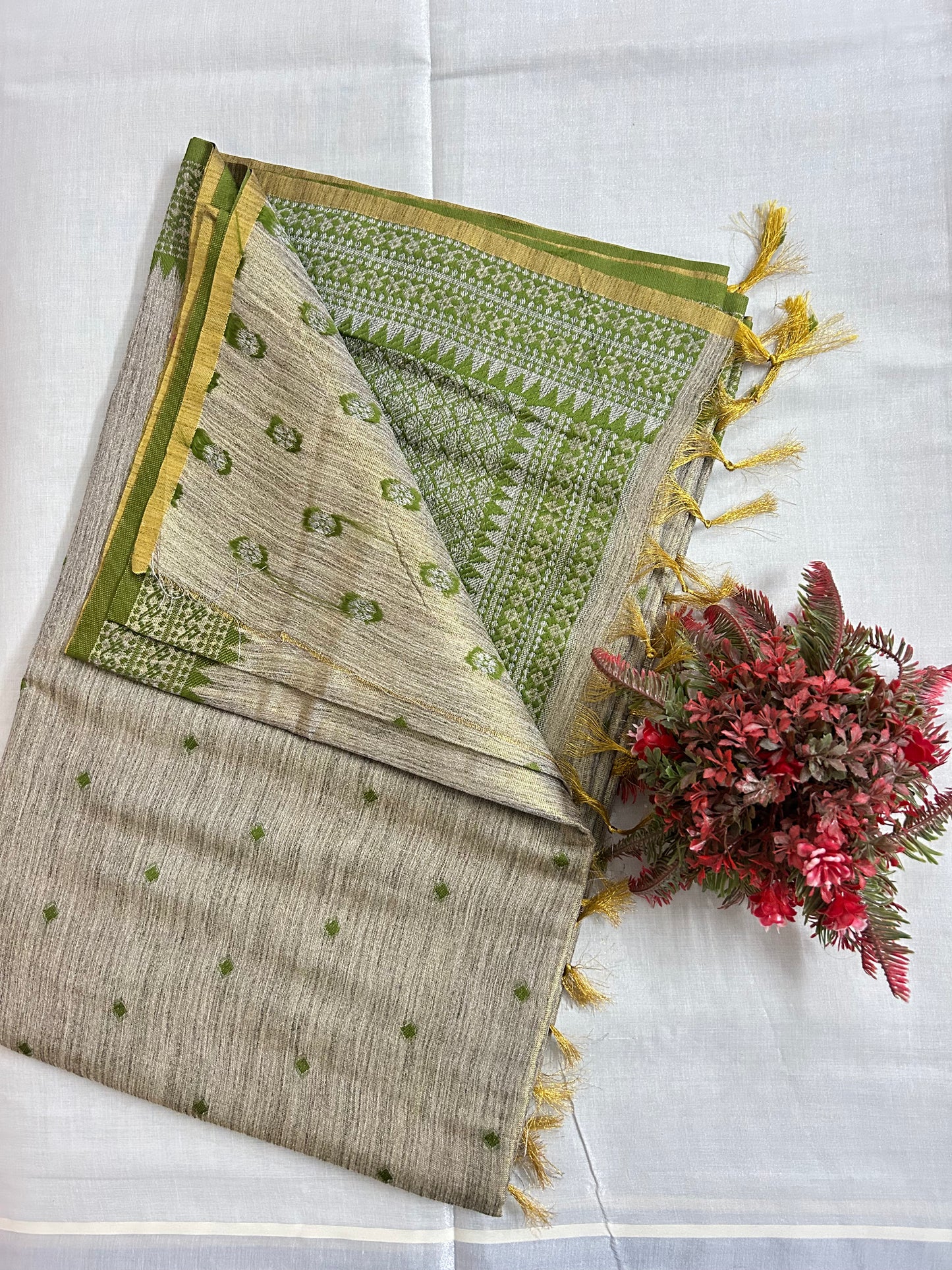 Tissue cotton sarees