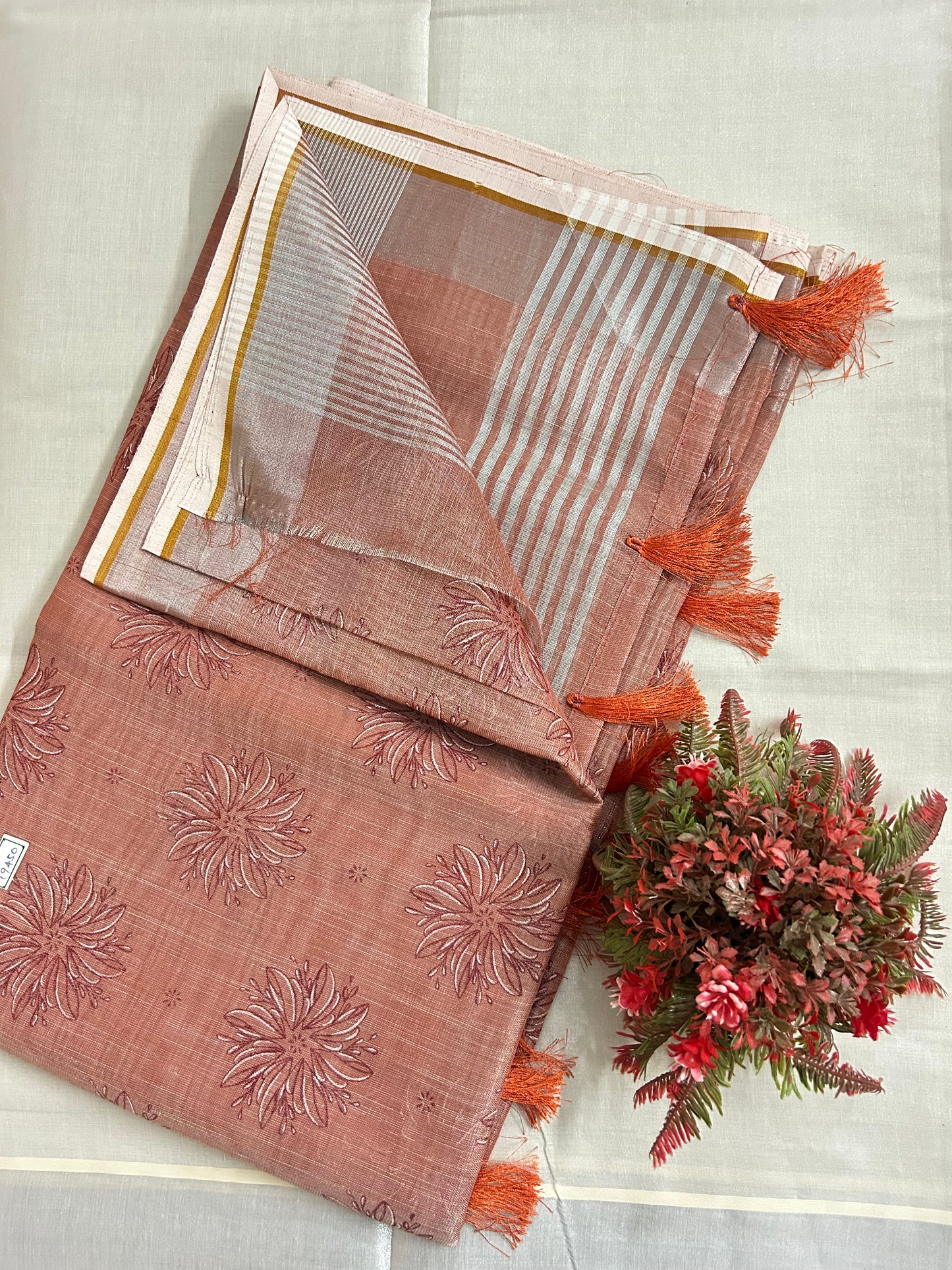 Tissue cotton sarees