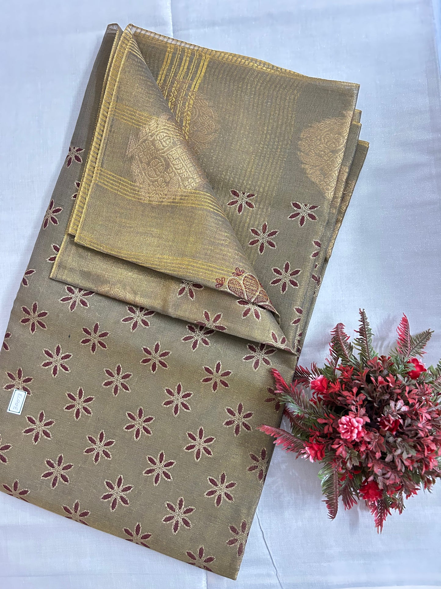 Tissue cotton sarees