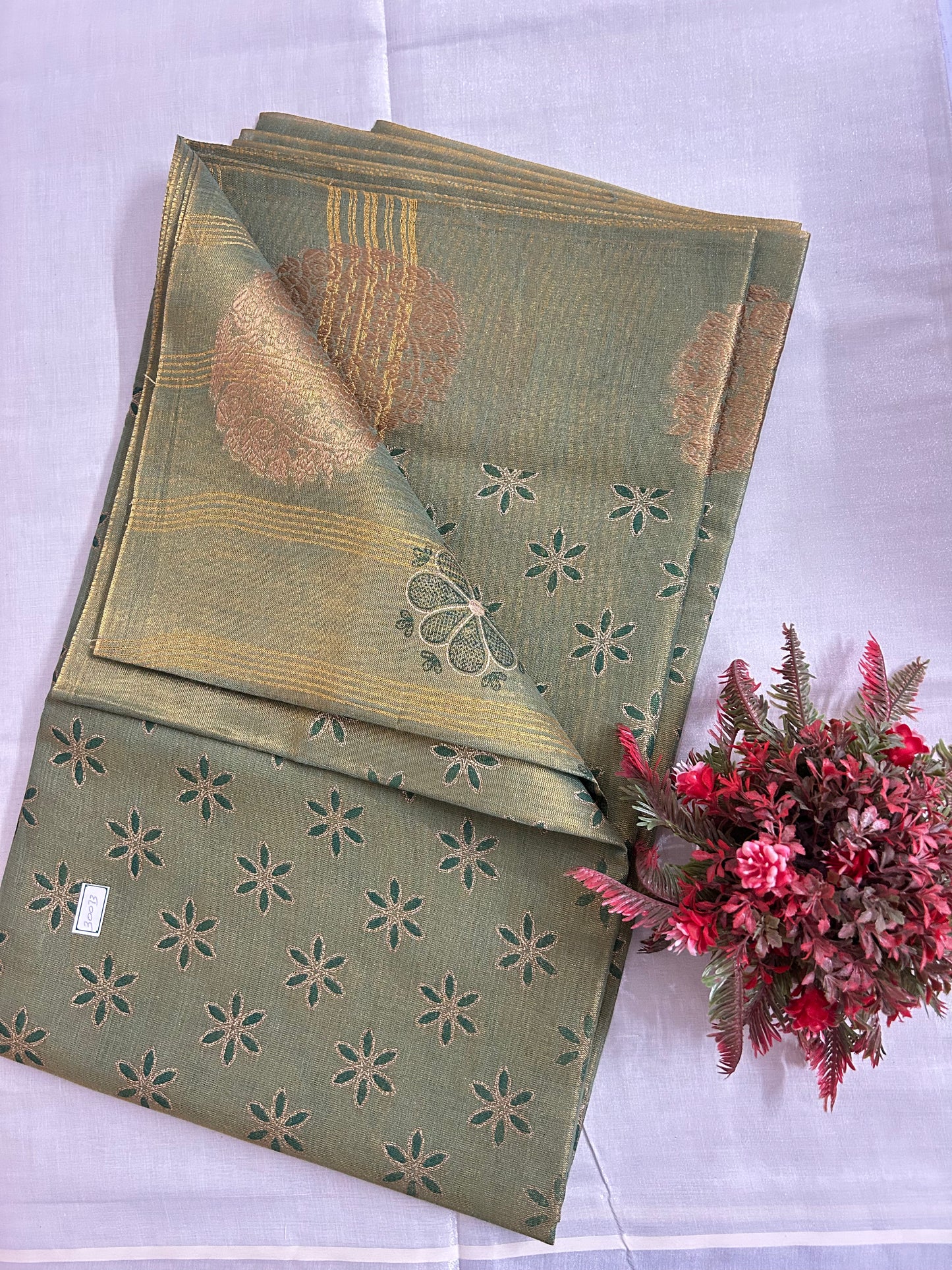 Tissue cotton sarees