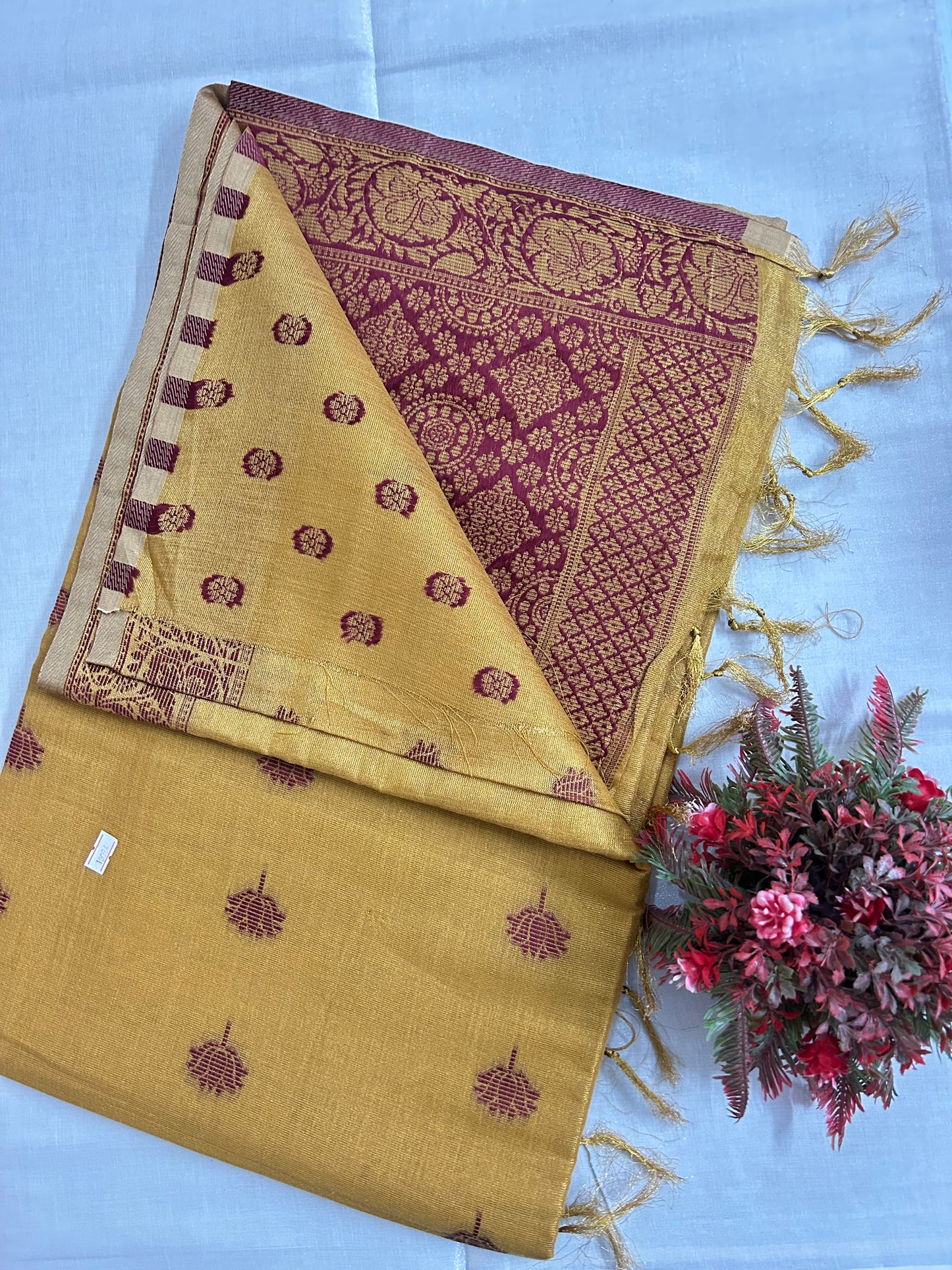 Tissue cotton sarees