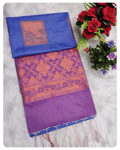 Navy blue with Lavender