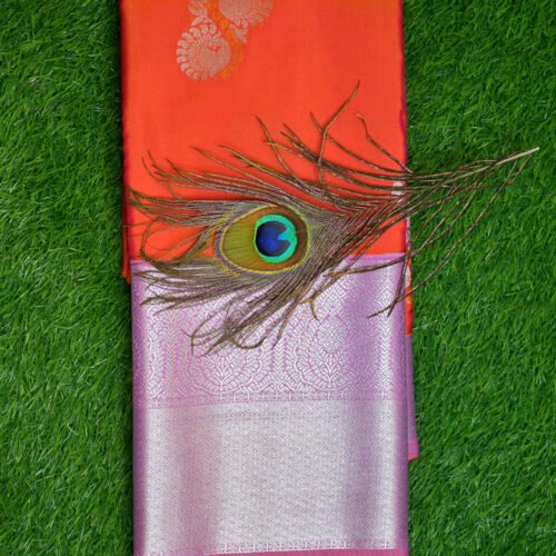 100.jpg Kanchipuram semi silks silver zari border