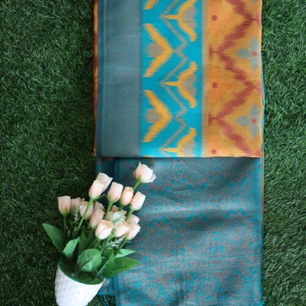 Pochampally semi soft silk