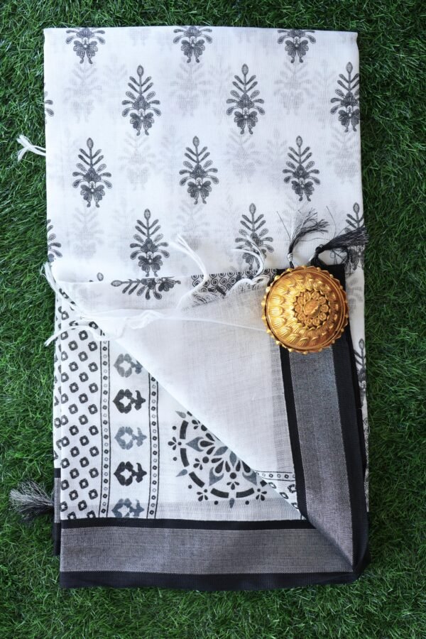 136 Black and white saree with design 27
