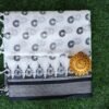 Black and white saree with design 26