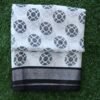 Black and white saree with design 22