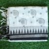 Black and white saree with design 7
