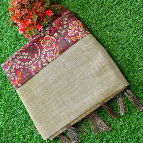 linen cotton kalamkari blouse