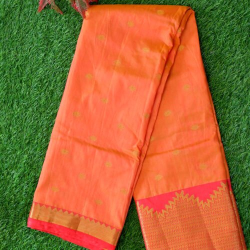 206.jpg Soft silk with gold zari