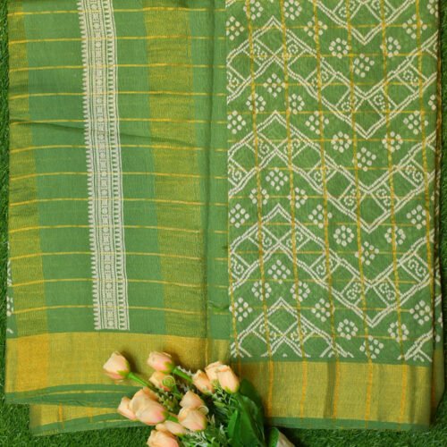238.jpg Tussar zig zag design