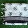 Black and white saree with design 19