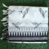 Black and white saree with design 17