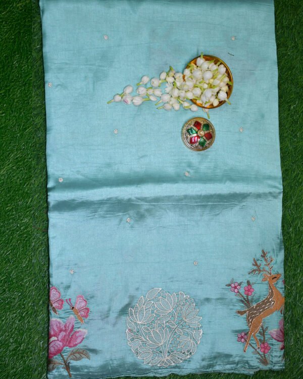 Silk with Embroidery