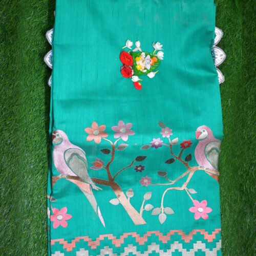 Silk with Embroidery