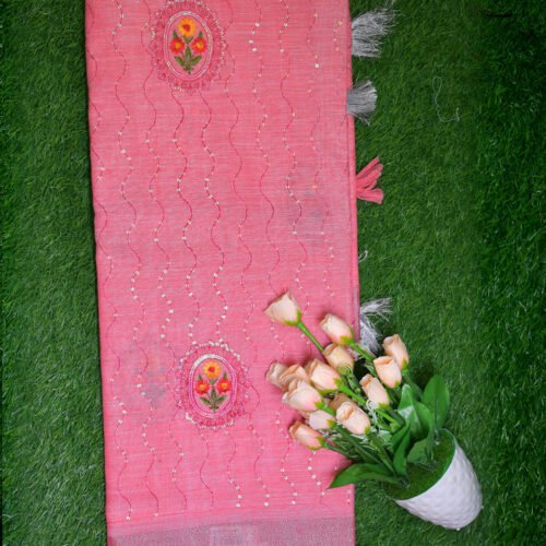 linen cotton Design Embroidery