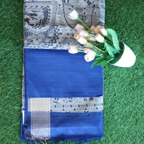 Tussar kalamkari saree