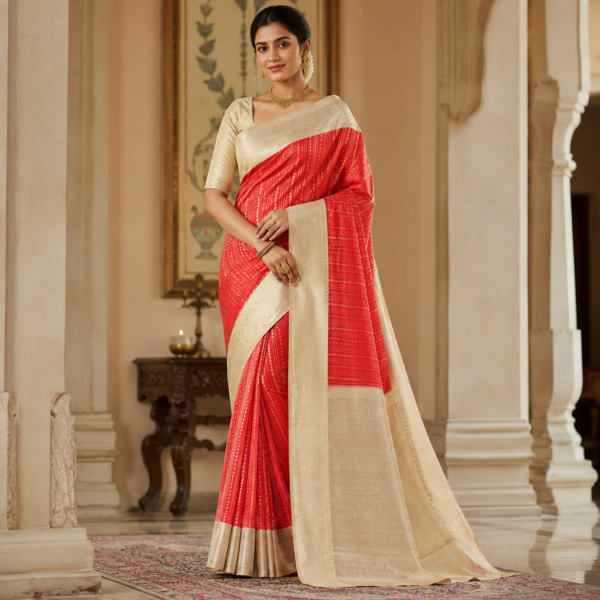 Semi silk vaira oosi design