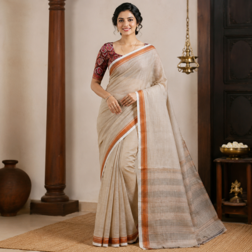 ChatGPT Image Aug 14, 2026, 04_34_43 PM Linen cotton kalamkari blouse