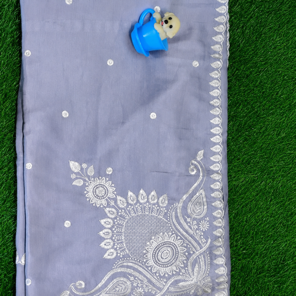 Silk With Embroidery