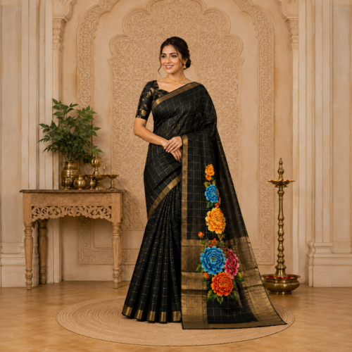 Cotton Patch Work Sarees