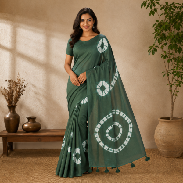 Linen Cotton Saree