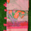 Cotton saree with marble design