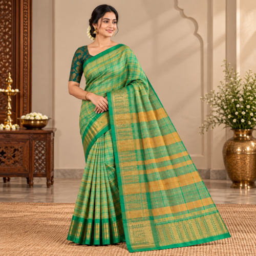 Banarasi gulzara semi silk