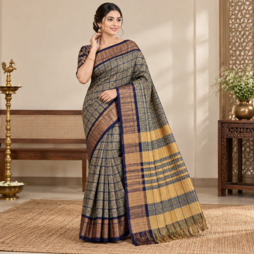 Banarasi gulzara semi silk