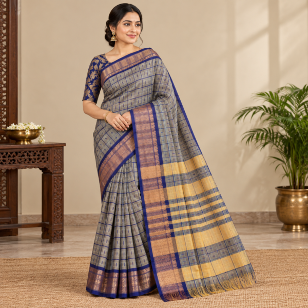 Banarasi gulzara semi silk