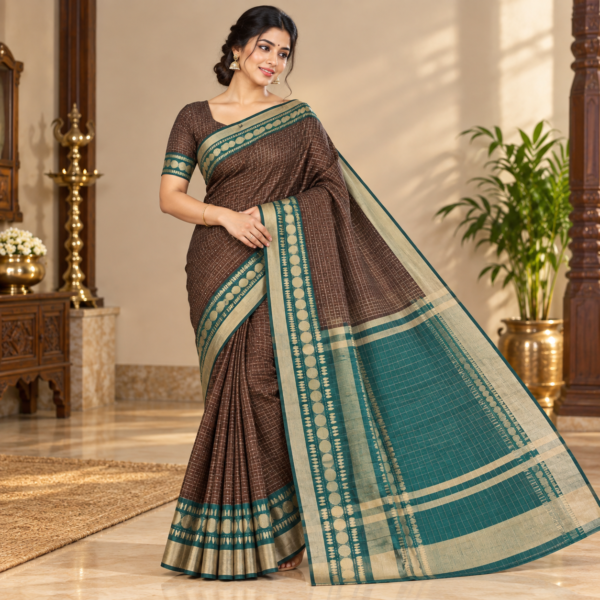 Retta Betta Cotton Saree