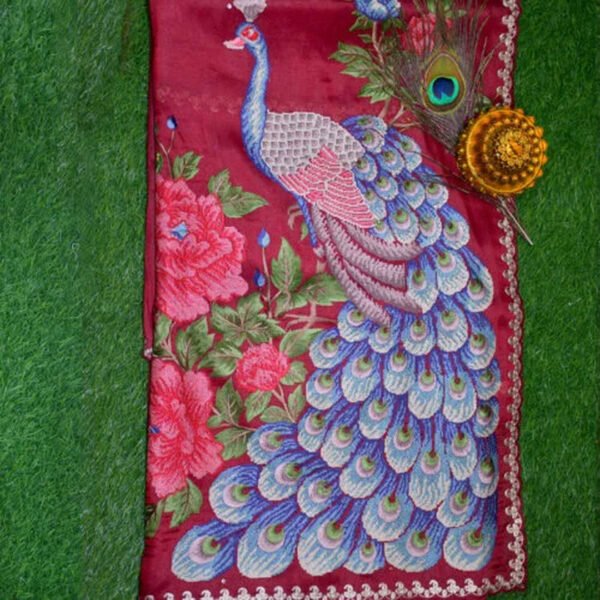 saree_1080x1080 (1) Pure tissue silk peacock design
