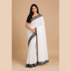 Black and white plain sarees 1