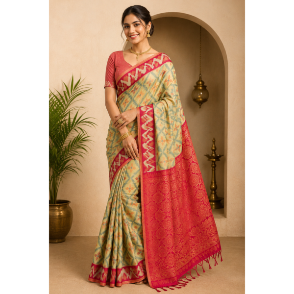 saree_1080x1080(20260809-113253) Pochampally semi soft silk