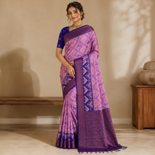 Pochampally Semi Soft Silk