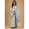 Black and white saree with design 19